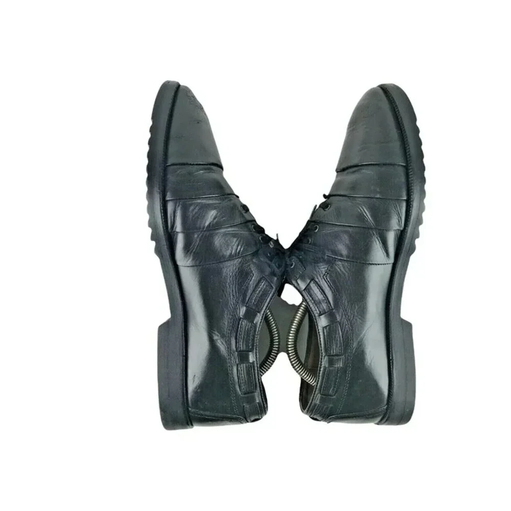 Kenneth Cole New York Mens Black Cut Out‎ Details Casual Oxfords Shoes Size 8 D
